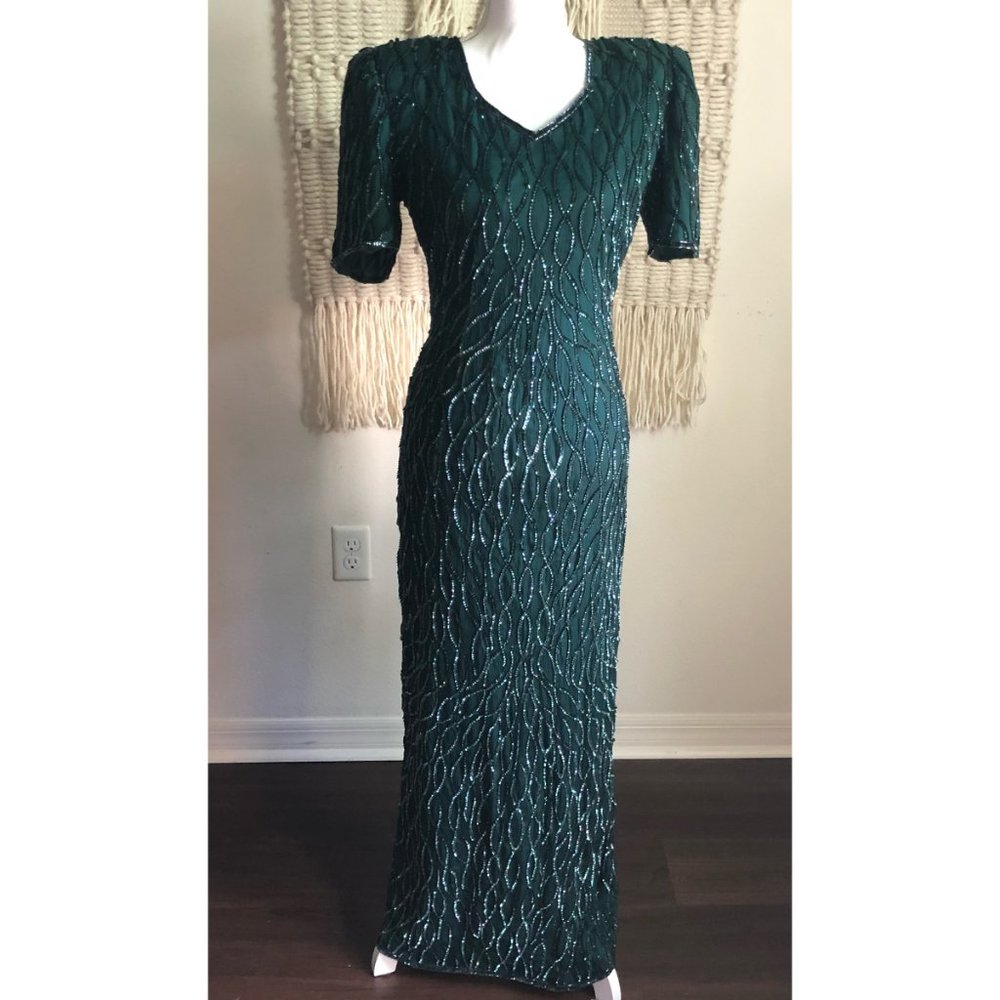 Vintage Mark & John By Sam 1980s Sequin Dress Sz S